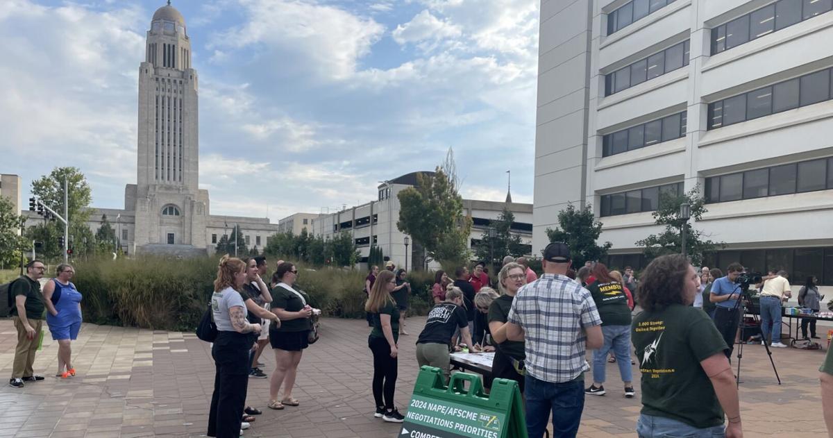 Nebraska employees union rallies for higher pay, remote work [Video]