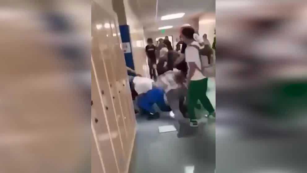 Another teacher hurt trying breaking up fight in Mass. high school [Video]