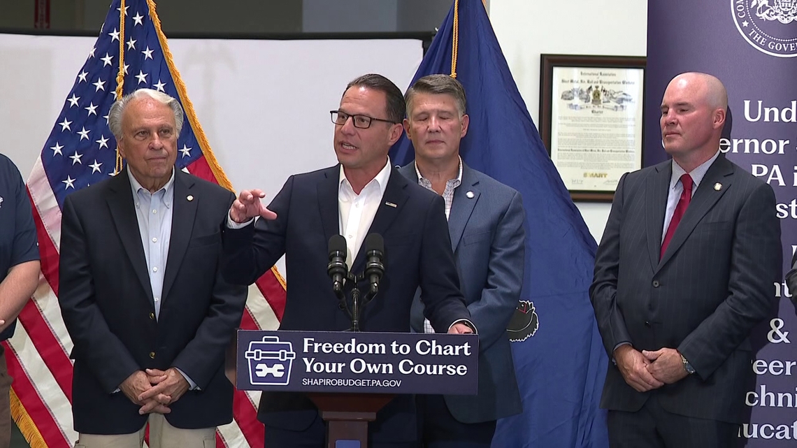 Governor Shapiro touts trade investments during stop in Luzerne County [Video]