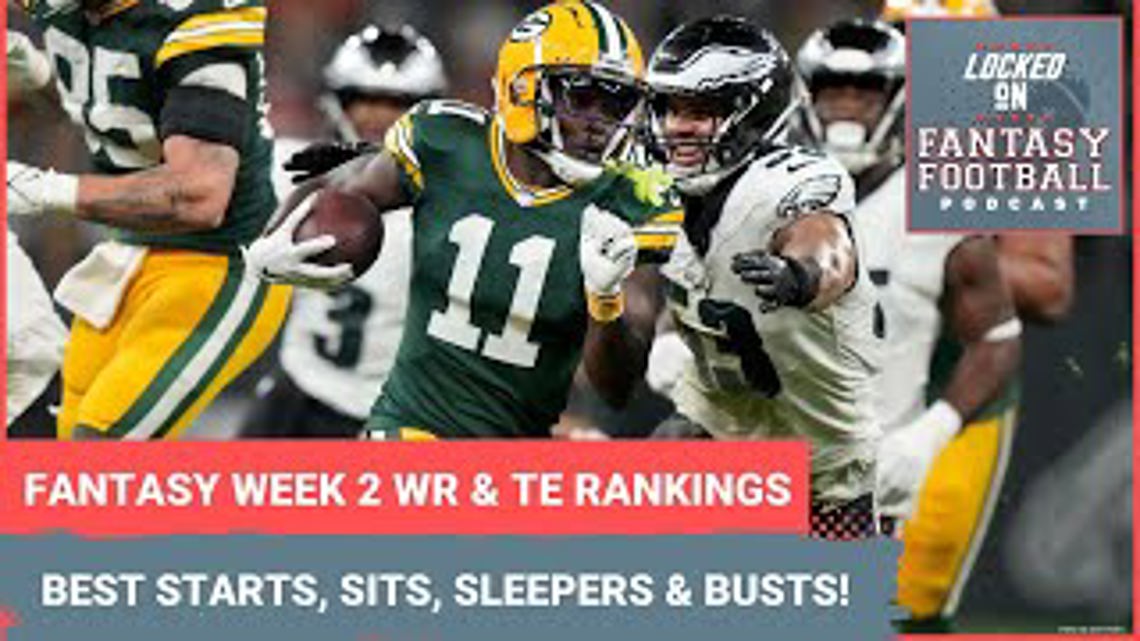 Fantasy football Week 2 WR and TE rankings: BEST starts and sits, sleepers and busts [Video]