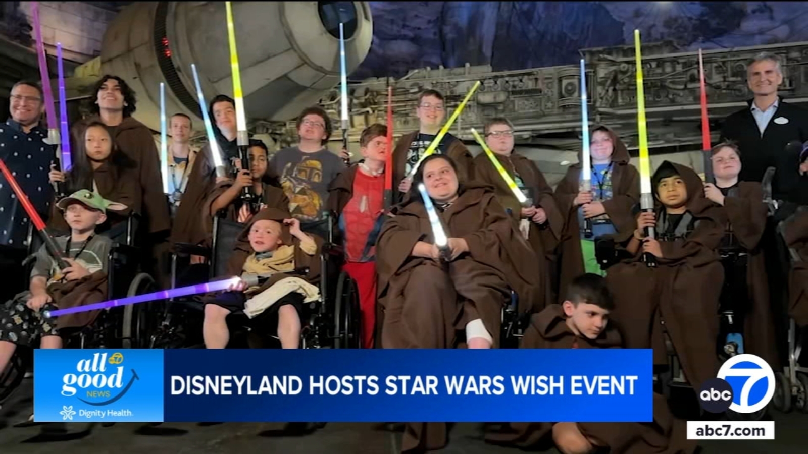 Families from Make-A-Wish and other wish organizations were treated to Star Wars-themed event at Disneyland [Video]