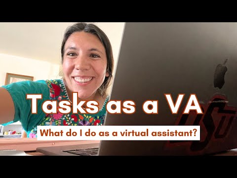 Tasks I Do as a Virtual Assistant (what do I do as a VA?) [Video]