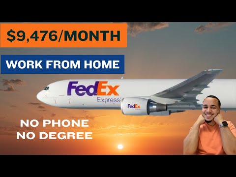 FEDEX WILL PAY YOU $9,476/MONTH | WORK FROM HOME | REMOTE WORK FROM HOME JOBS | ONLINE JOBS [Video]