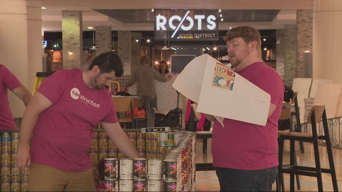 Canstruction Portland returns to Pioneer Place [Video]