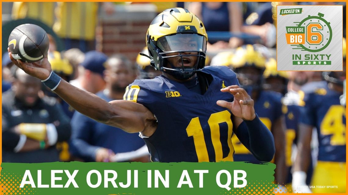 Michigan Will Start Alex Orji At QB This Week | The Big 6 in 60 College [Video]