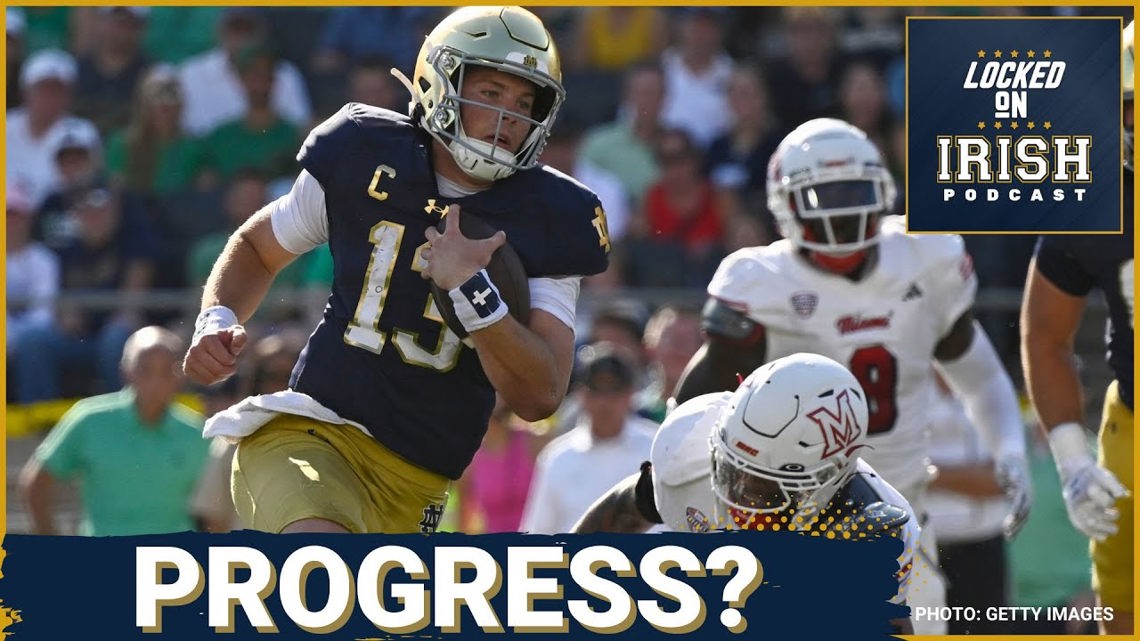 Notre Dame, Riley Leonard overcome slow start to beat Miami OH 28-3 | REACTION [Video]