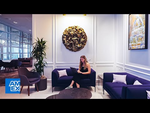 Artwork in the DCA Centurion Lounge | American Express [Video]