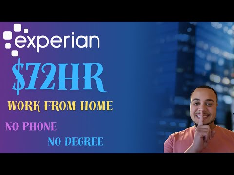 EXPERIAN WILL PAY YOU $2,908/WEEK | WORK FROM HOME | REMOTE WORK FROM HOME JOBS | ONLINE JOBS [Video]