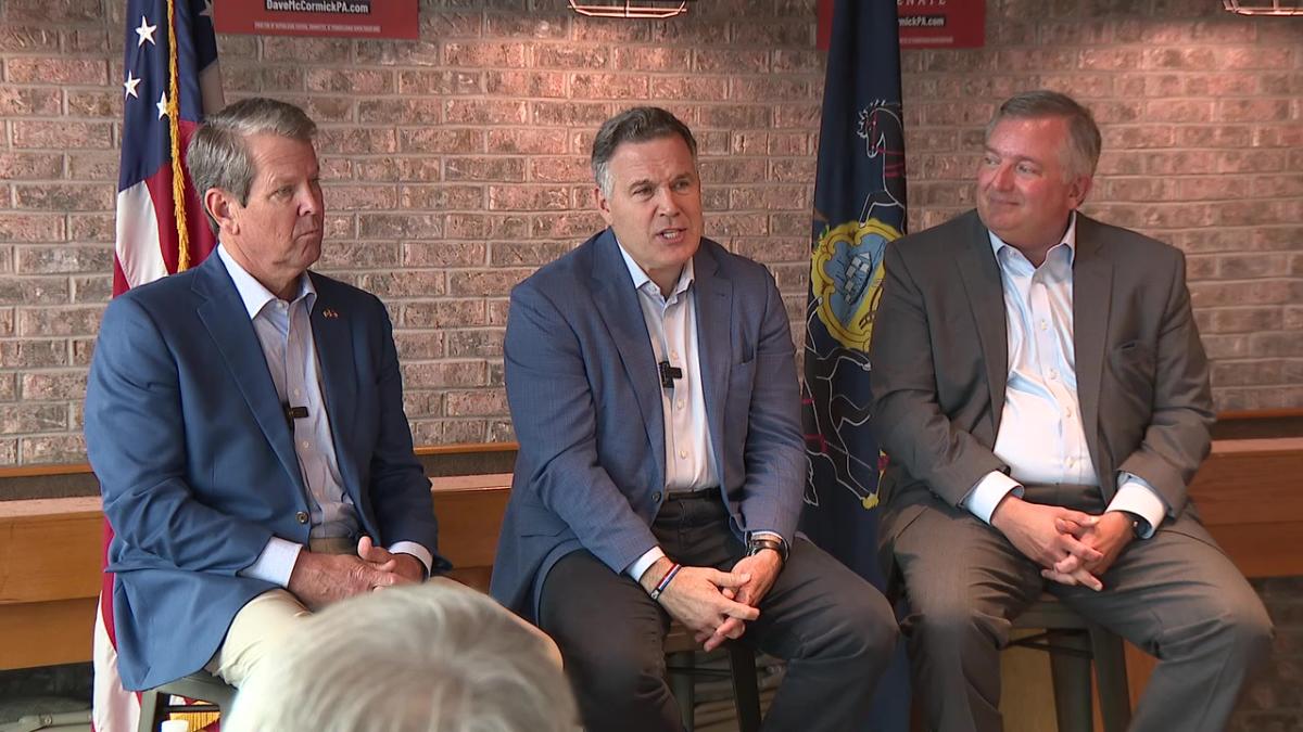 Dave McCormick meets with Georgia Governor Brian Kemp in Upper Darby [Video]