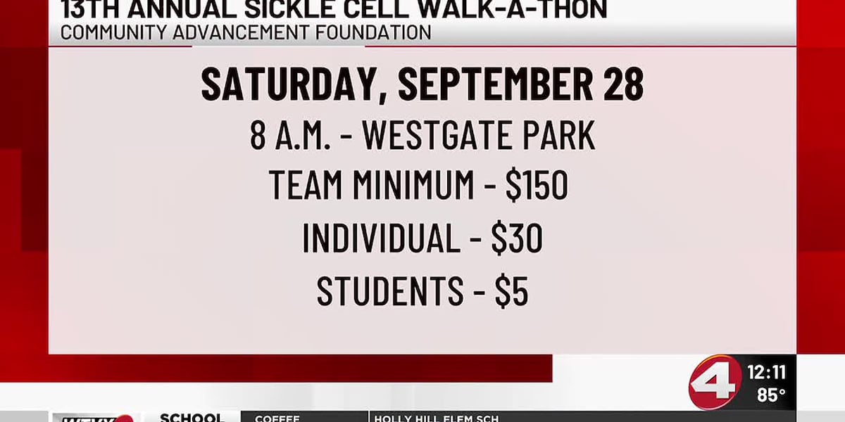 13th annual Sickle Cell Walk-a-Thon [Video]