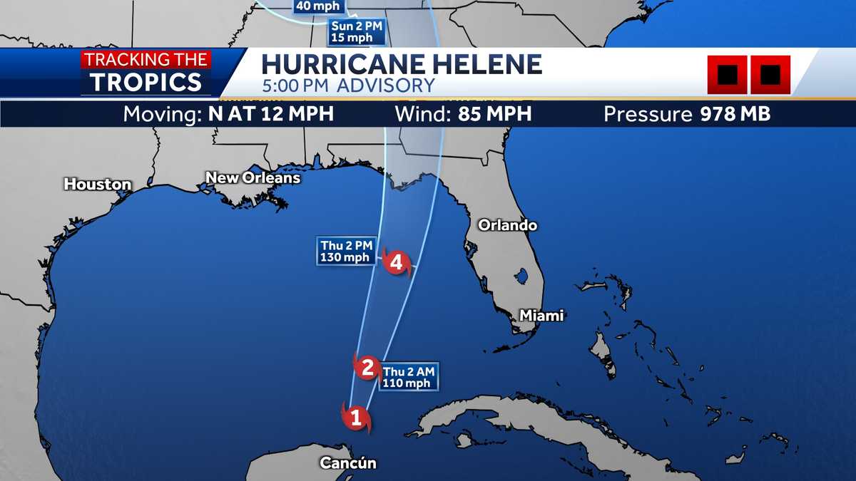 Tracking Helene: latest on hurricane