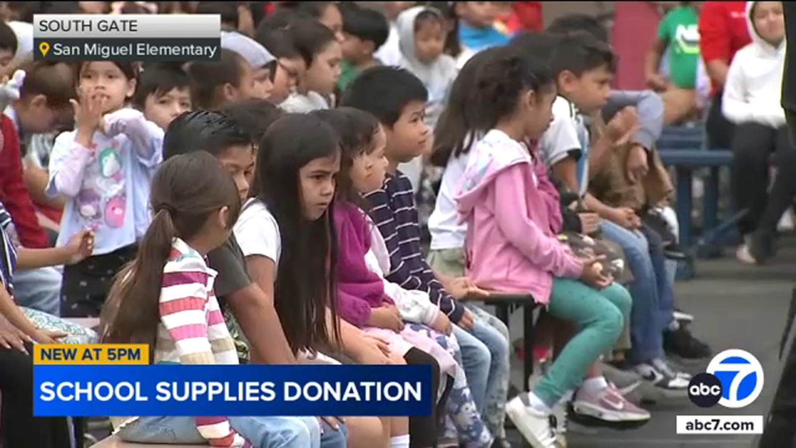 Students, teachers at South Gate elementary get new supplies thanks to Amazon workers [Video]