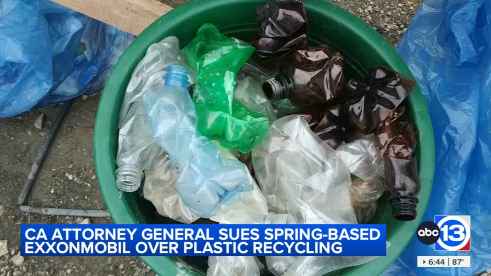 California lawsuit alleges campaign of Houston area-based gas corporation, ExxonMobil, is deceptive about plastic recycling [Video]