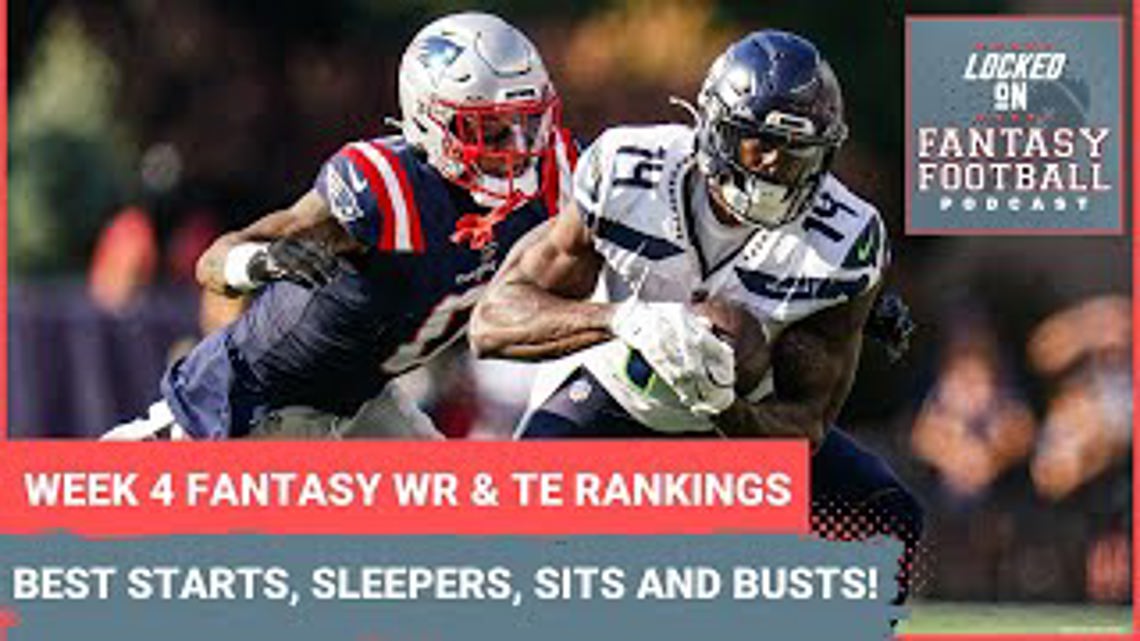 Fantasy football Week 4 WR and TE rankings: BEST starts for your lineups, sleepers, sit and busts [Video]