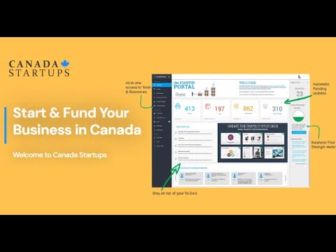 Welcome to Canada Startups Platform Tutorial [Video]