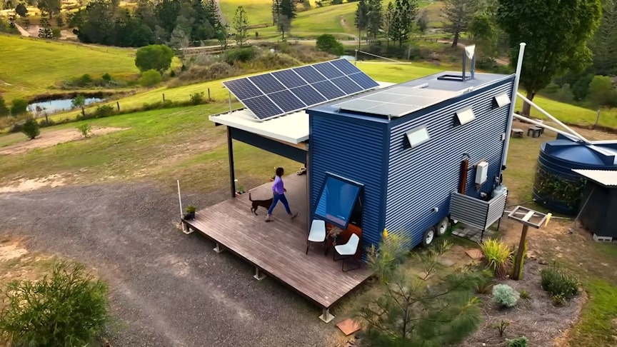 Womans Adventurous Remote Off-Grid Tiny House [Video]