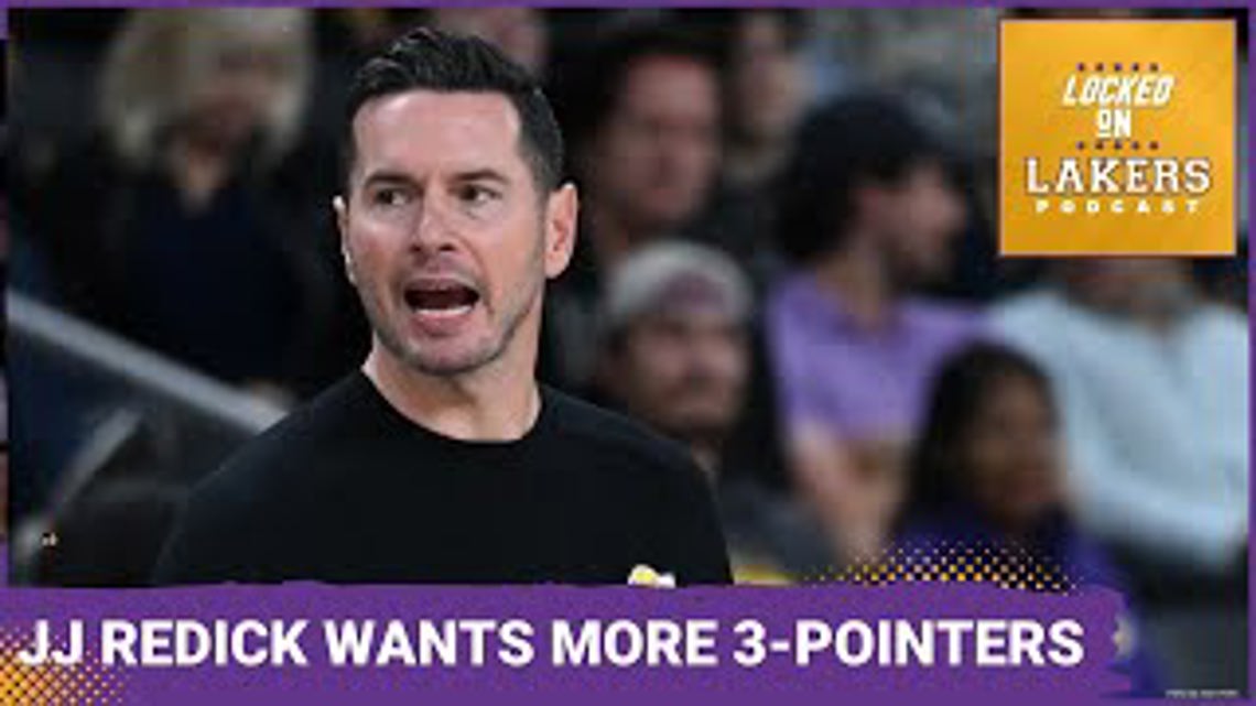 JJ Redick Has the Lakers Taking More 3-pointers. Good Plan? Plus, Fans React to LeBron and Bronny. [Video]