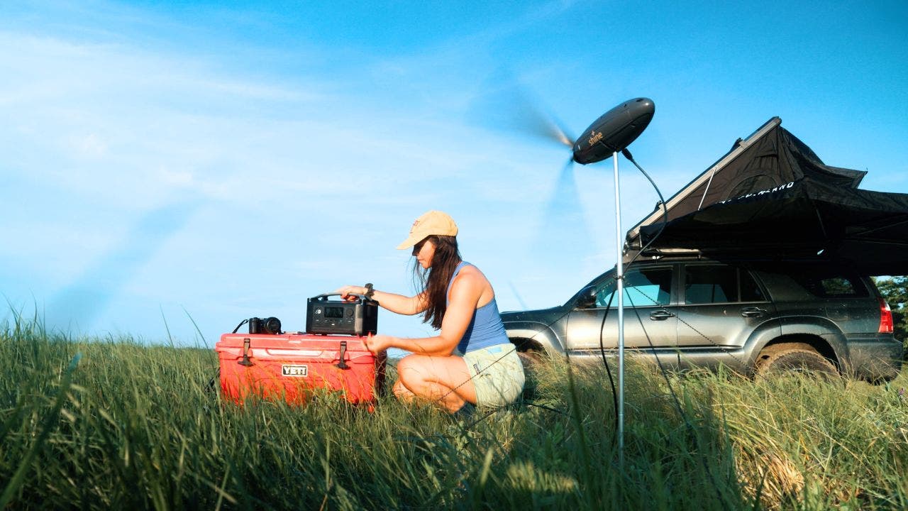 Say goodbye to dead batteries with this portable wind turbine [Video]