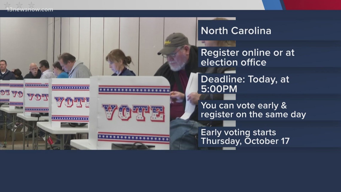 Voter registration deadline in North Carolina [Video]