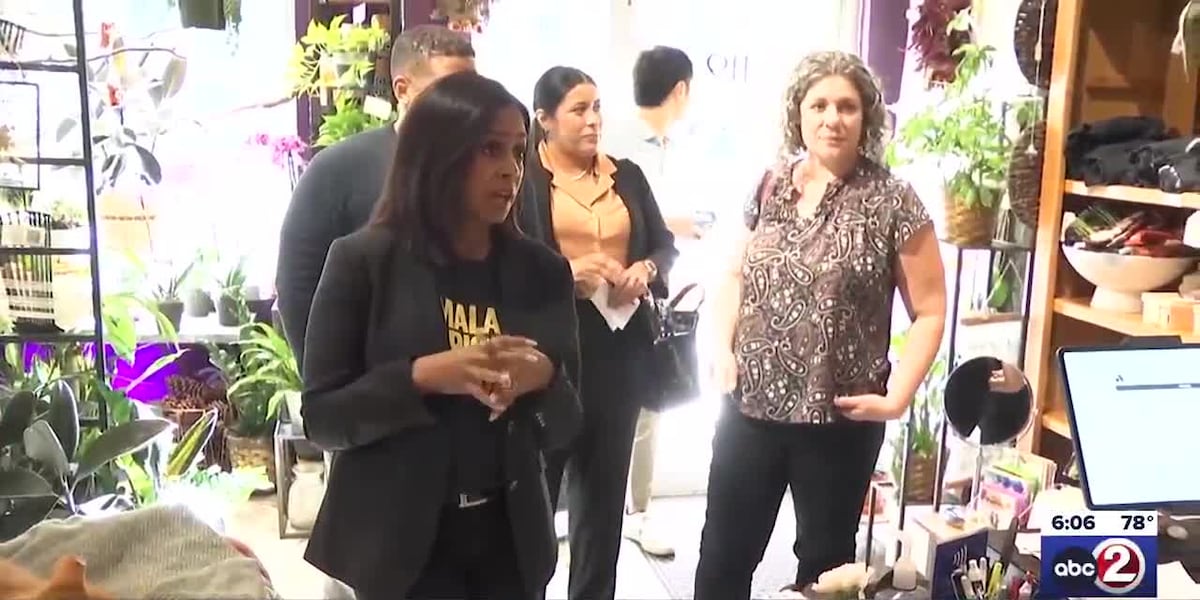 Sister of Vice President Kamala Harris visits Green Bay small businesses ahead of endorsements [Video]