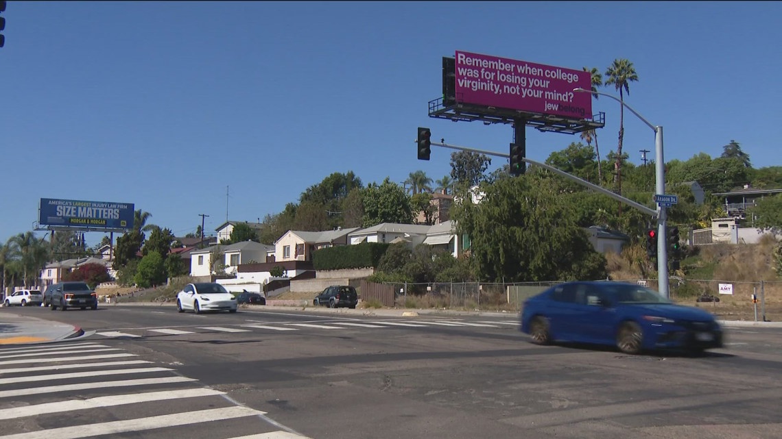 JewBelong billboards in San Diego [Video]