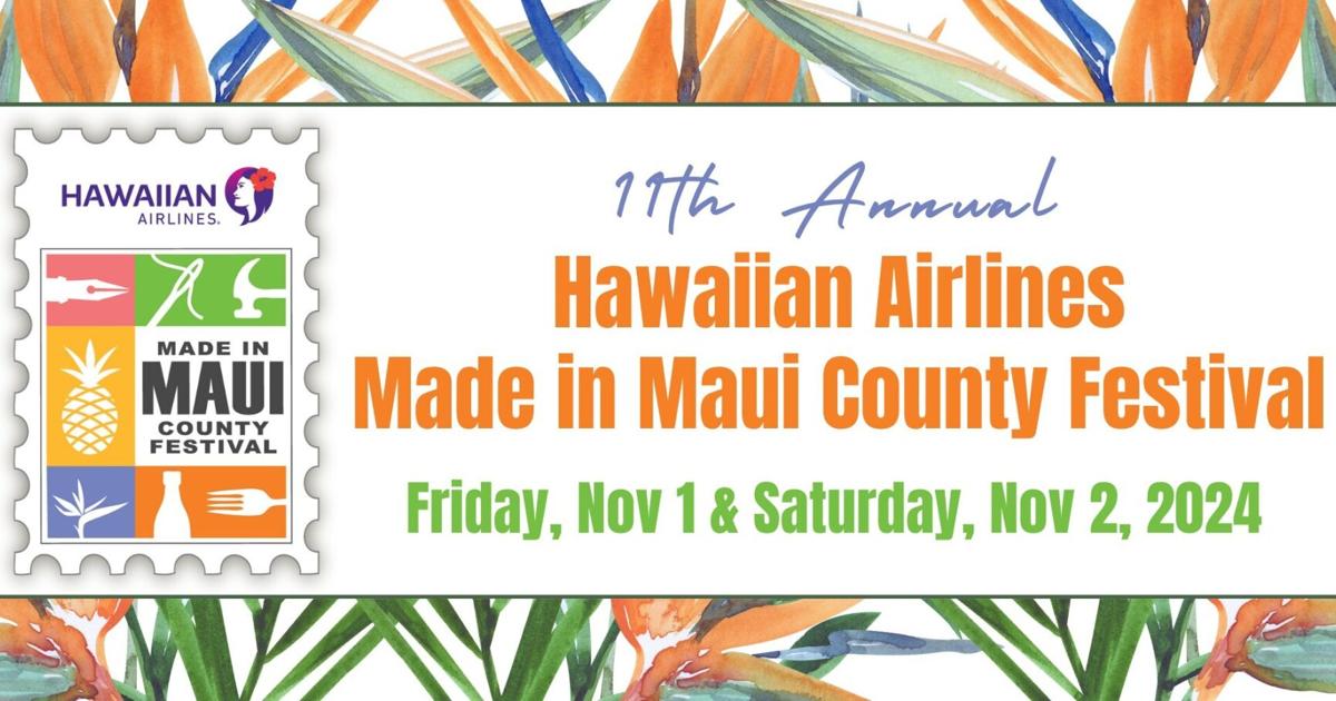 Tickets On Sale Now for the 11th Annual Hawaiian Airlines Made in Maui County Festival | PR Newswire [Video]