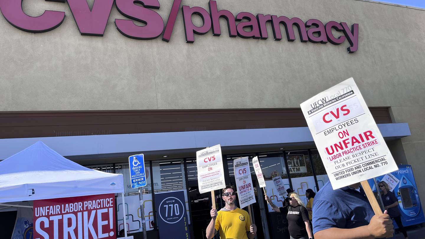 CVS workers strike at 7 Southern California stores for better pay and health care  WSOC TV [Video]