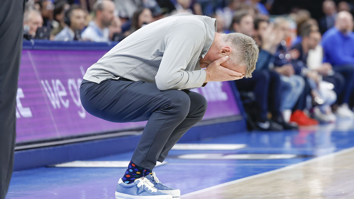 Steve Kerr wrestling Warriors starting lineup before NBA season opener  NBC Bay Area [Video]