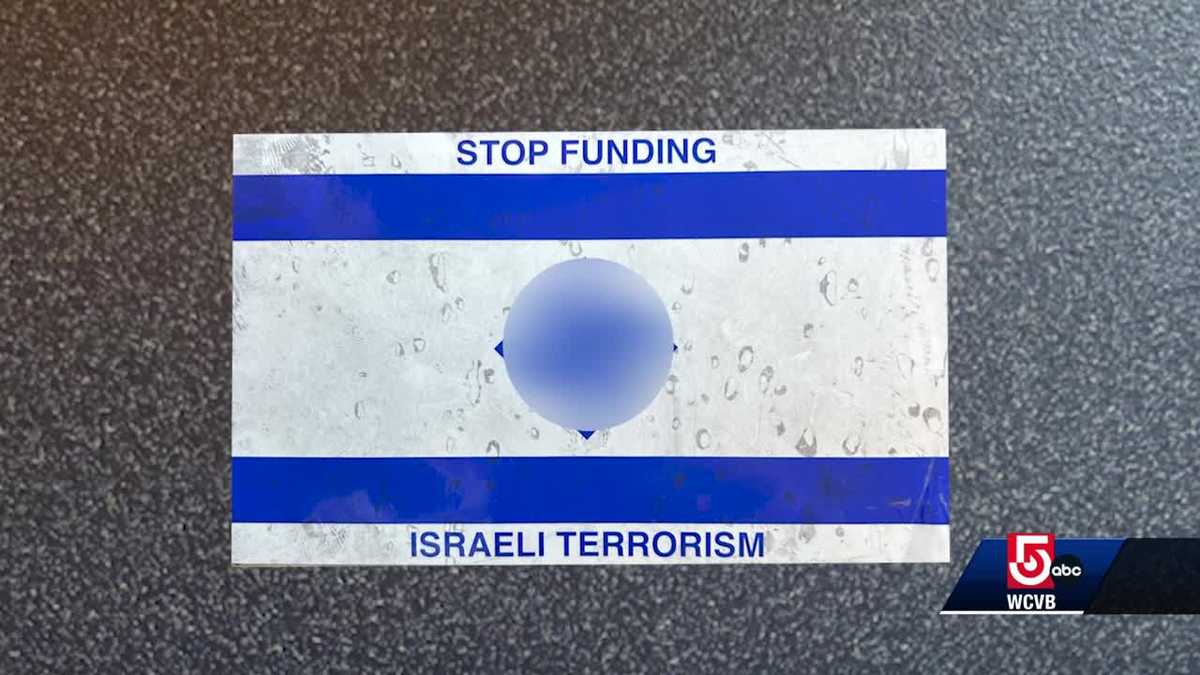 More antisemitic stickers found on Boston-area signs, poles [Video]