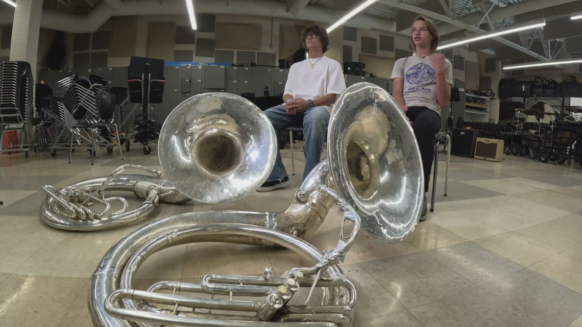 Marching band students start fundraiser to replace aging instruments [Video]