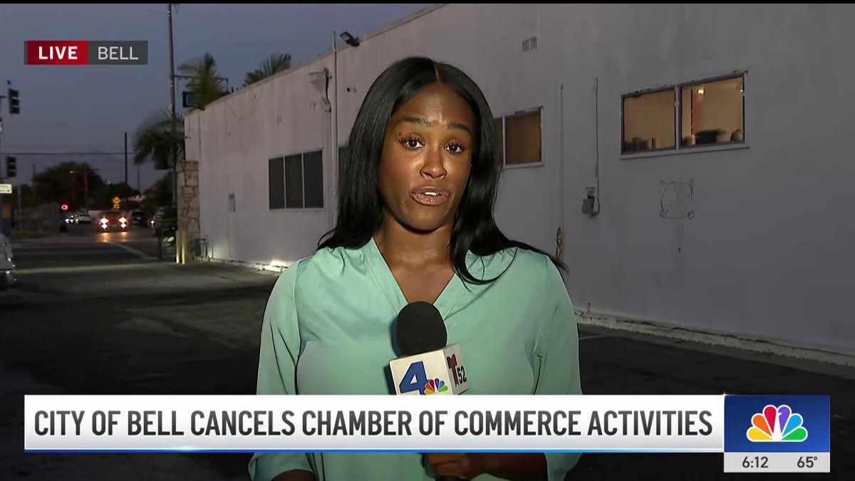 City of Bell cancels all activities by the Chamber of Commerce  NBC Los Angeles [Video]