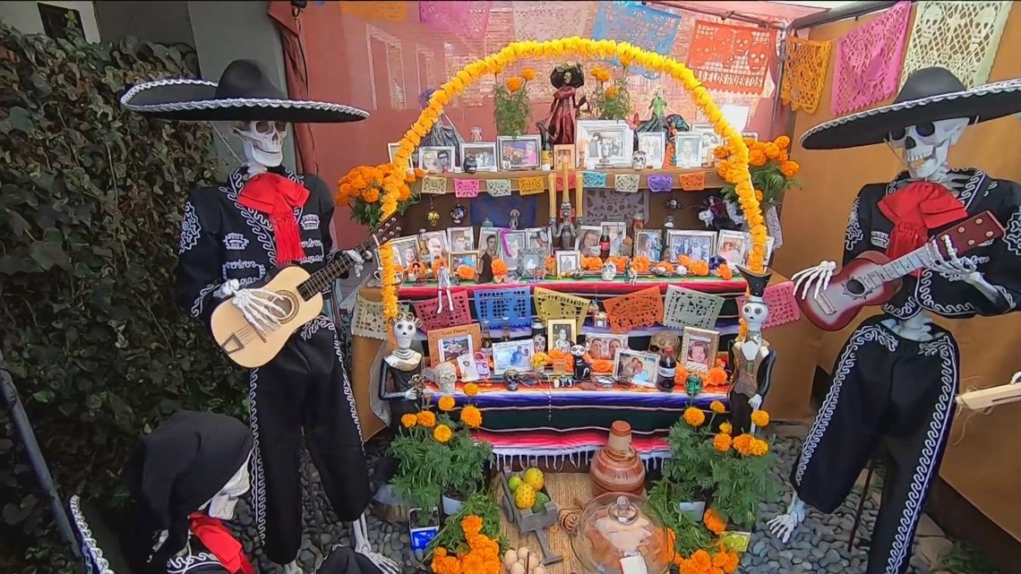 San Diego couple known for elaborate ofrenda continues annual tradition [Video]