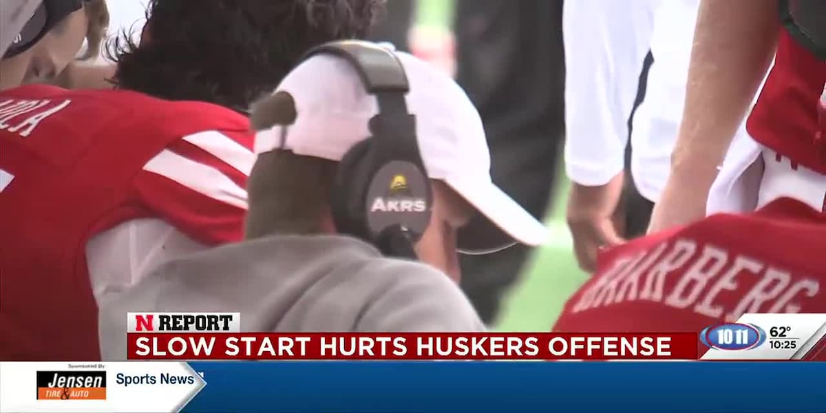 Nebraska’s slow start plagues offense [Video]