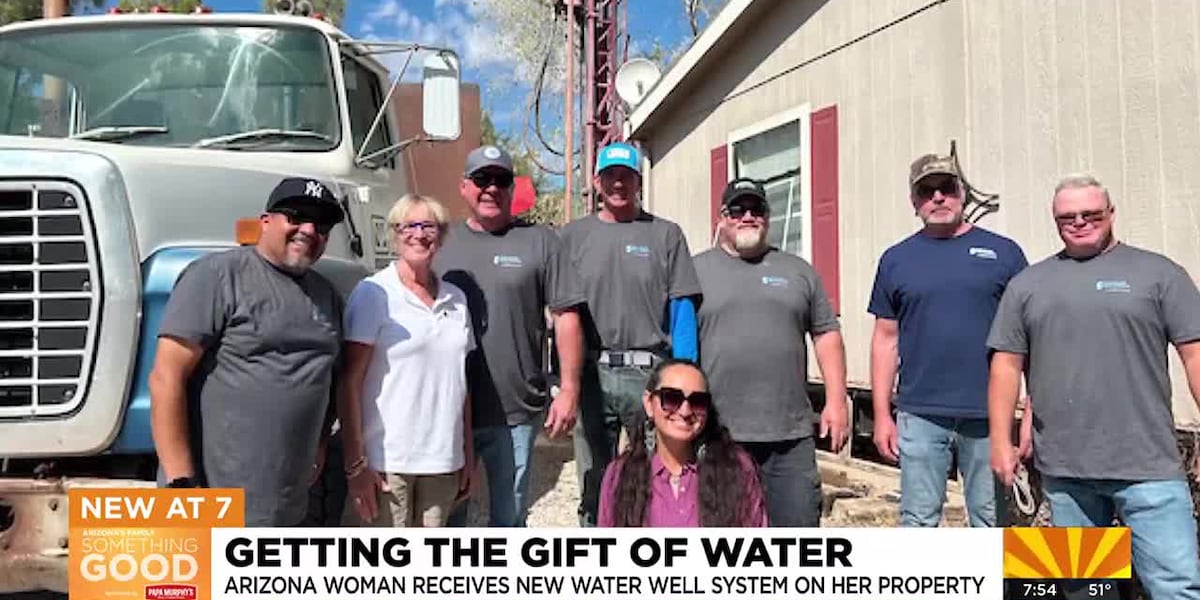 Arizona woman receives new water well on property [Video]