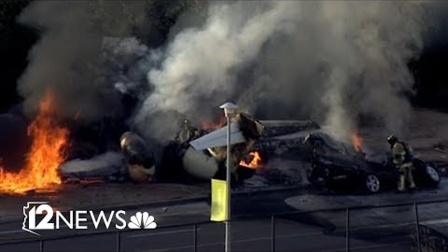 5 dead after jet crashes into vehicle after takeoff from Ariz. airport [Video]