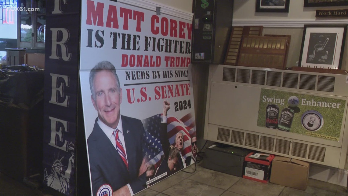 GOP Senate candidate Matt Corey supporters to watch election from his East Hartford restaurant [Video]