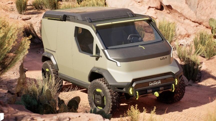 Kia PV5 WKNDR New Electric Off-Road Concept Van [Video]