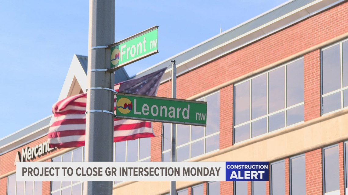 Project will close the intersection of Front Ave. and Leonard St. starting Monday [Video]