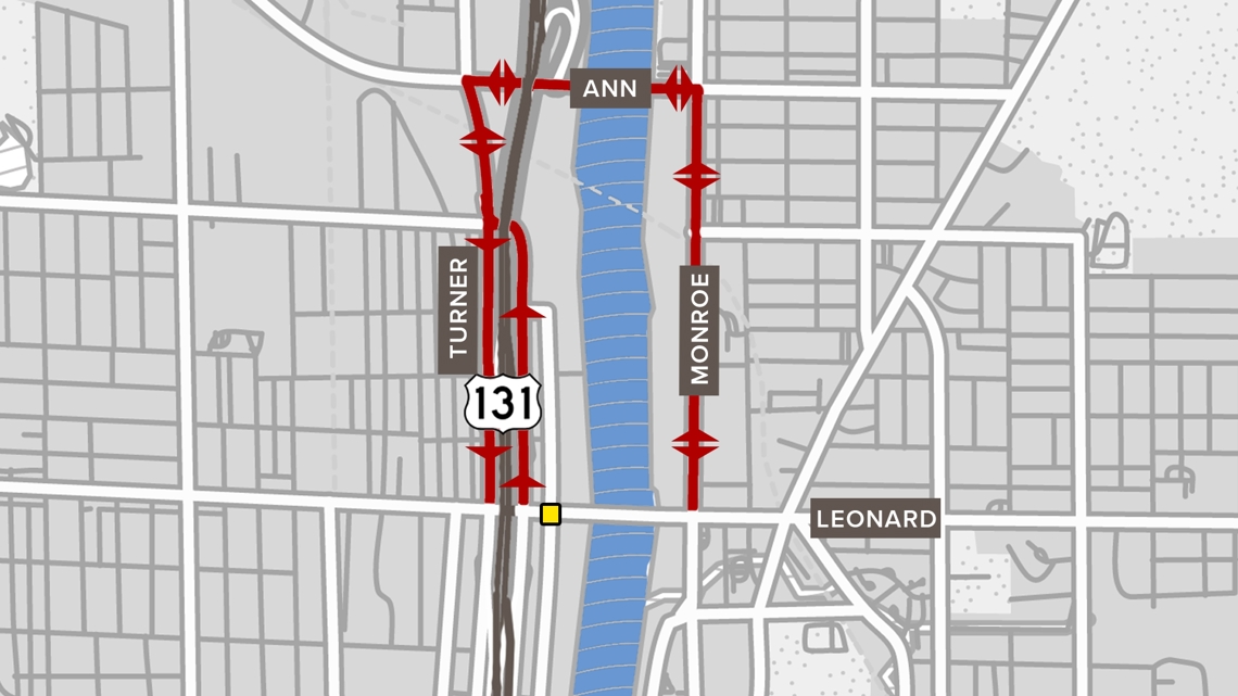 Project will close the intersection of Front Ave. and Leonard St. starting Monday [Video]