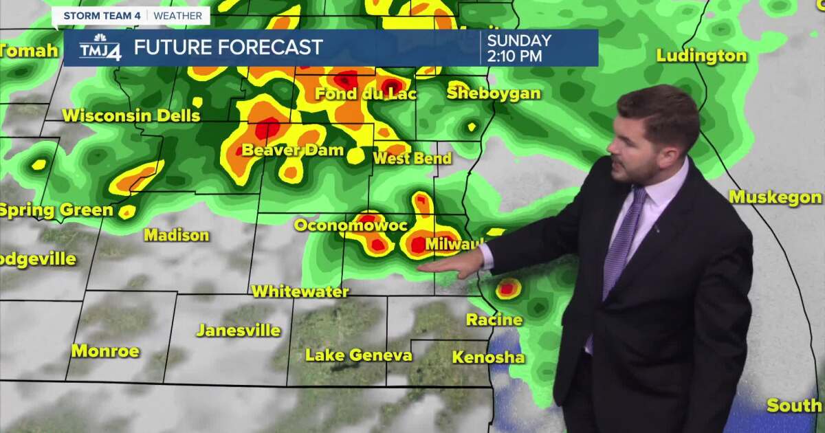 Southeast Wisconsin weather: Dreary Sunday; Cooler start to the week [Video]