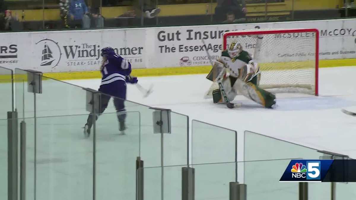 Vermont women’s ice hockey stunned by Holy Cross in overtime [Video]