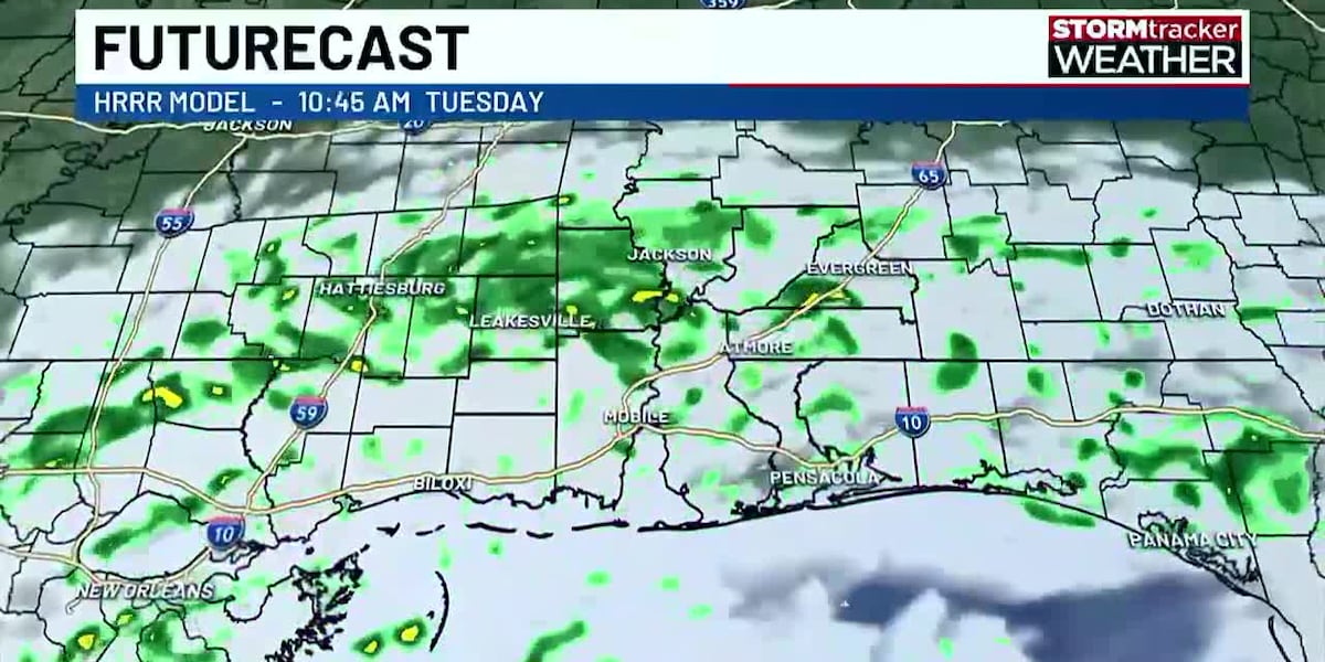 Another soggy start for Tuesday [Video]