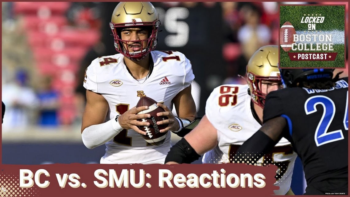 LOCKED ON BOSTON COLLEGE POSTCAST: Eagles fall to SMU in tight battle [Video]