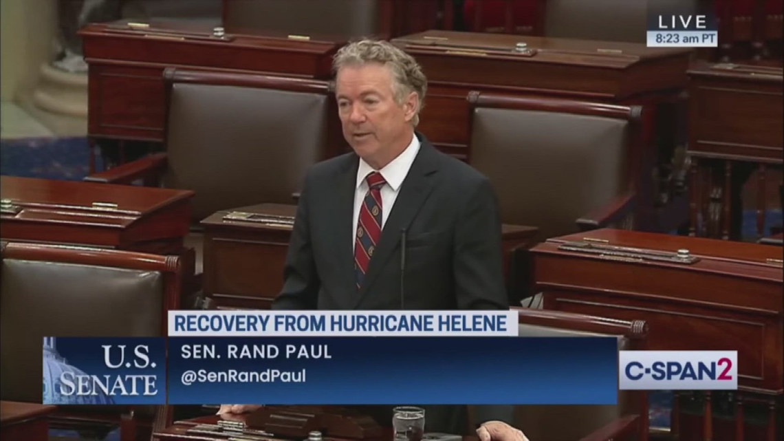 Kentucky Sen. Rand Paul blocks Helene disaster aid that would help North Carolina [Video]