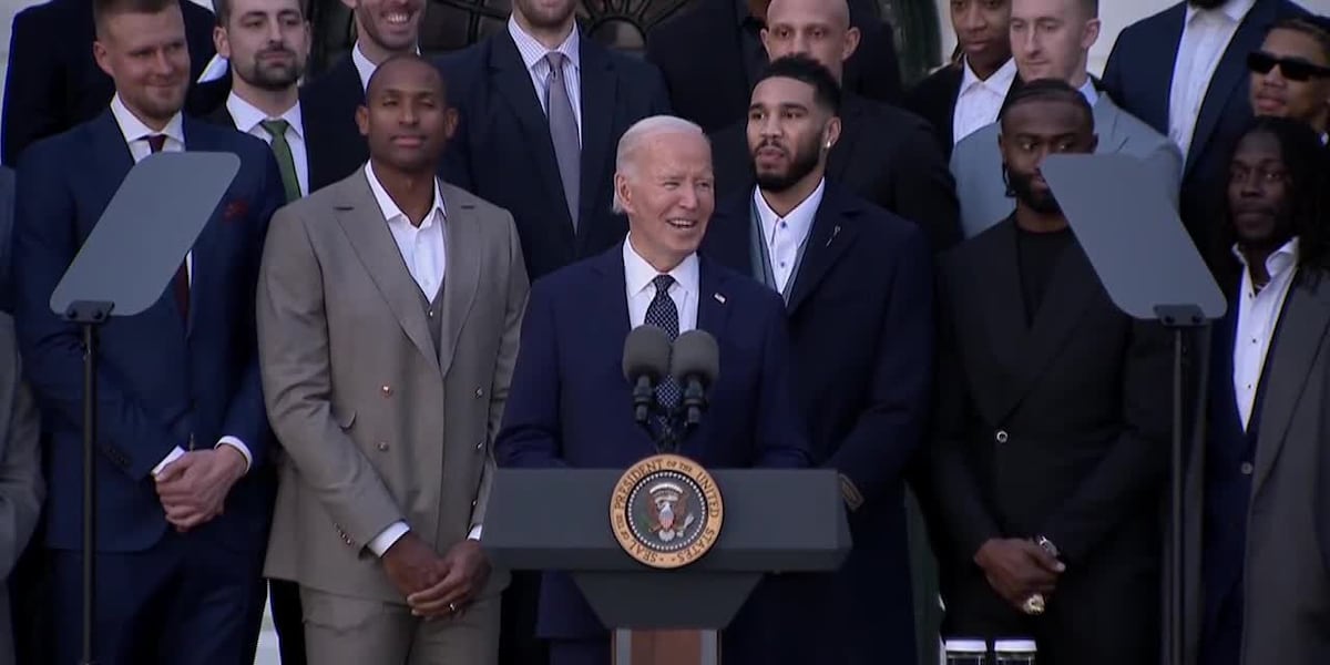 Biden hosts the Boston Celtics at the White House [Video]