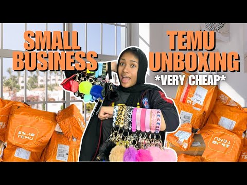 HUGE SMALL BUSINESS TEMU UNBOXING FOR MY POP UP SHOP [Video]