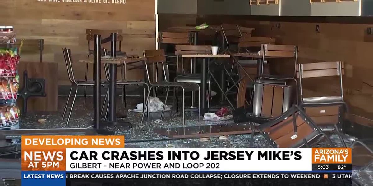 Car crashed into Jersey Mike’s in Gilbert [Video]