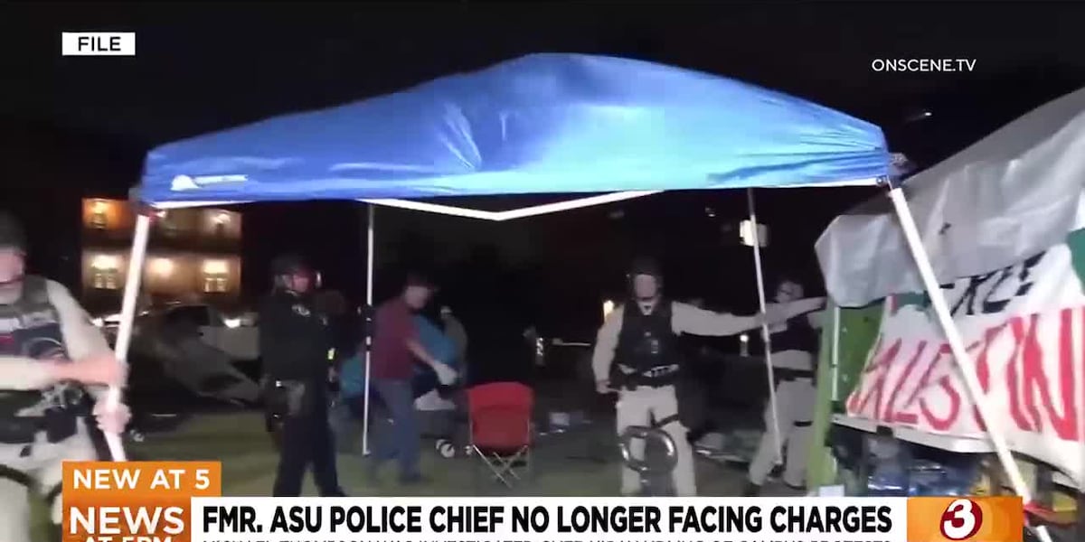 Former ASU police chief no longer facing charges [Video]