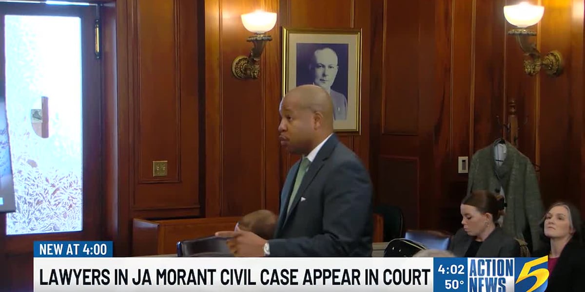 Lawyers in Ja Morant civil case appear in court for pre-trial hearing [Video]