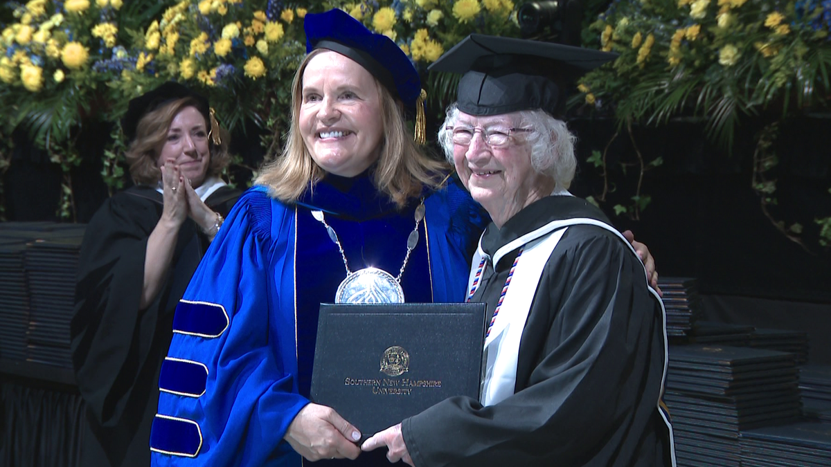 90-year-old New Hampshire woman graduates from college [Video]